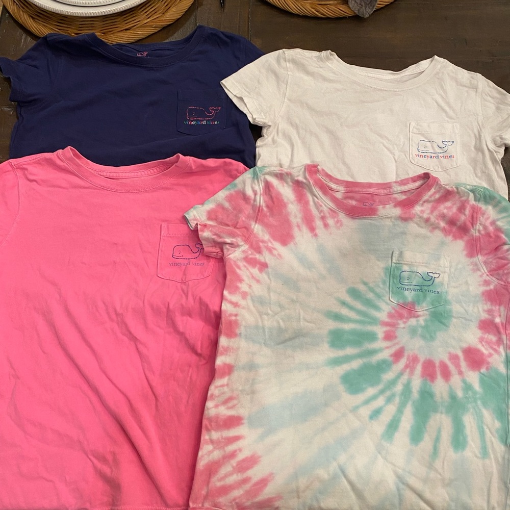 Girls Lot of 4 Vineyard Vines Shirts size medium (10-12)